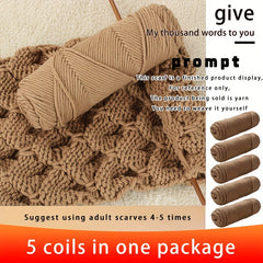 Soft Yarn For DIY Gift Comfortable Chunky Knit Supplies 500g