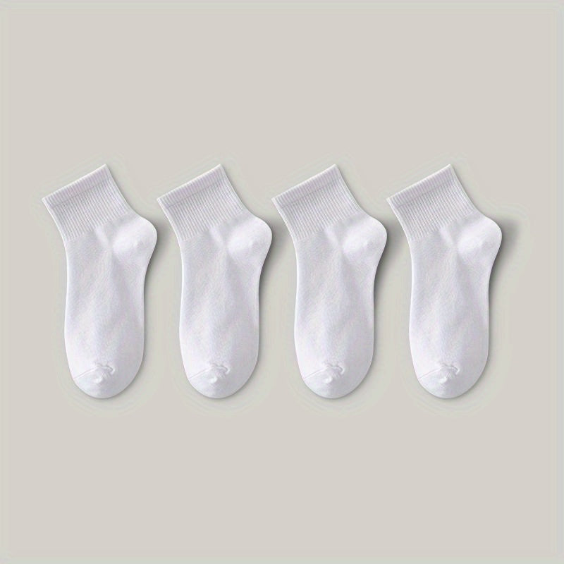 Women's Ribbed Short Socks Breathable & Comfy Stockings