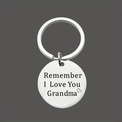 Round Metal Key Chain Pendant Mother's Gift Christmas Gift