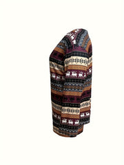 Christmas Elk & Snowflake Retro Loungewear Set