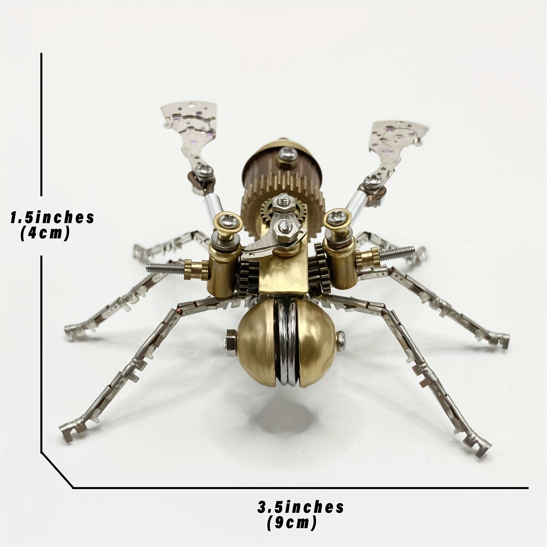 Steampunk Mechanical Bee 3D Puzzle Golden Metal Insect Model Kit