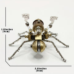 Steampunk Mechanical Bee 3D Puzzle Golden Metal Insect Model Kit