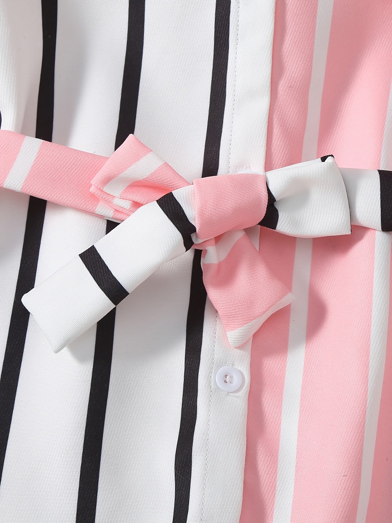 Girls Striped Shirt Dress Kids Summer Clothes
