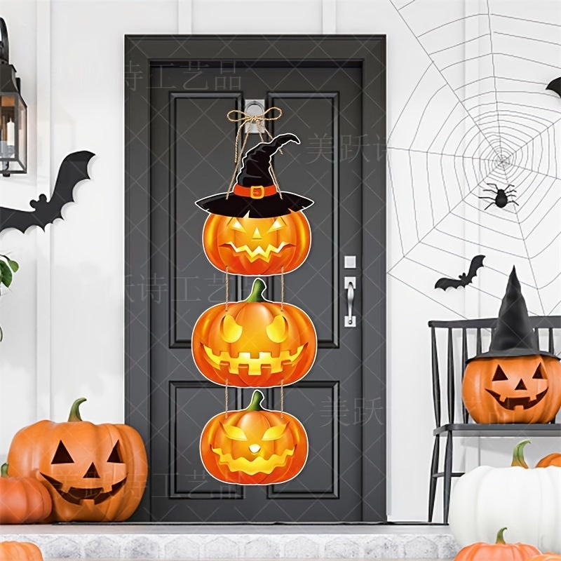 Halloween Party Decoration Pumpkin Bat Door Hanging Ghost Scene Arrangement