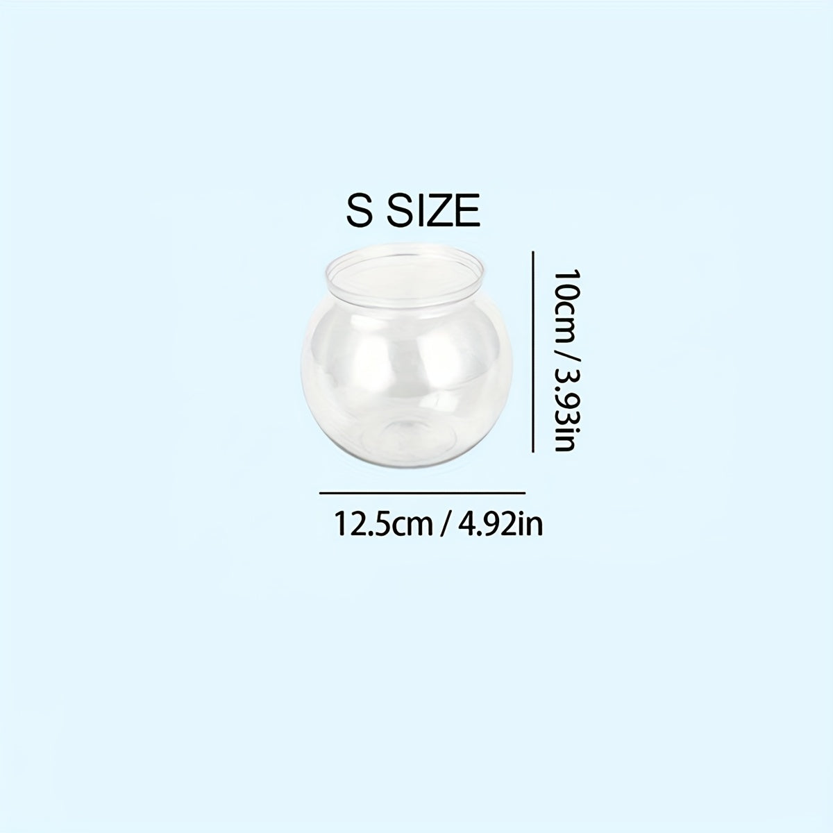 Sturdy & Transparent Round Fish Bowl