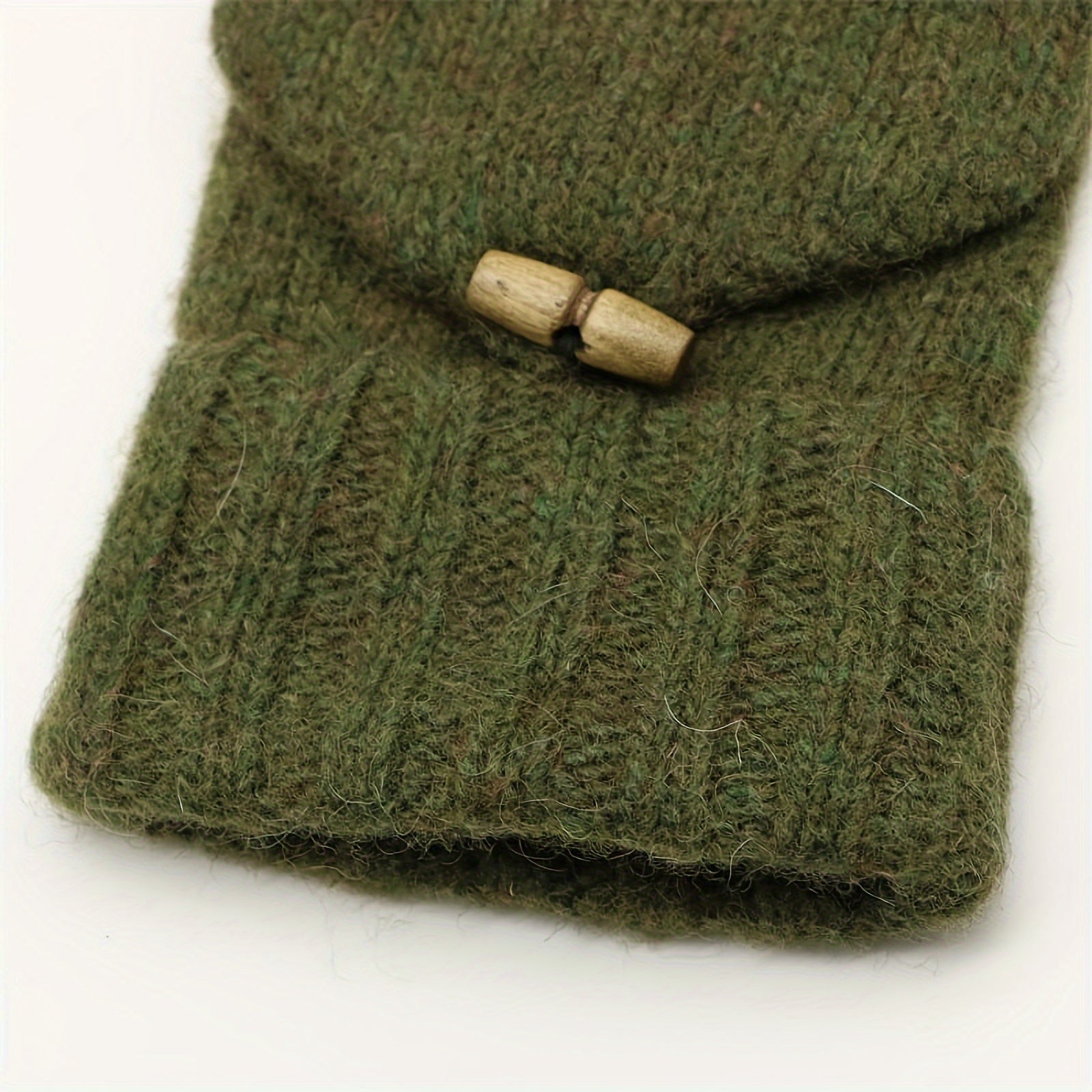 Warm Wool Knit Fingerless Gloves for Men and Women