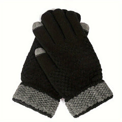 Warm Touch Screen Knitted Gloves for Winter Cycling Driving