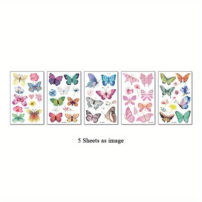 Herbal Tattoo Stickers Waterproof Long lasting Clavicle Arm Simulation