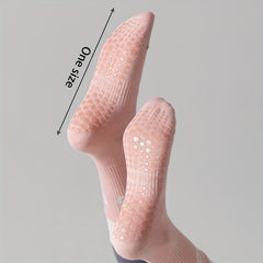 Women's Double Loop Tube Socks Non Slip Medium Tube Sports Socks