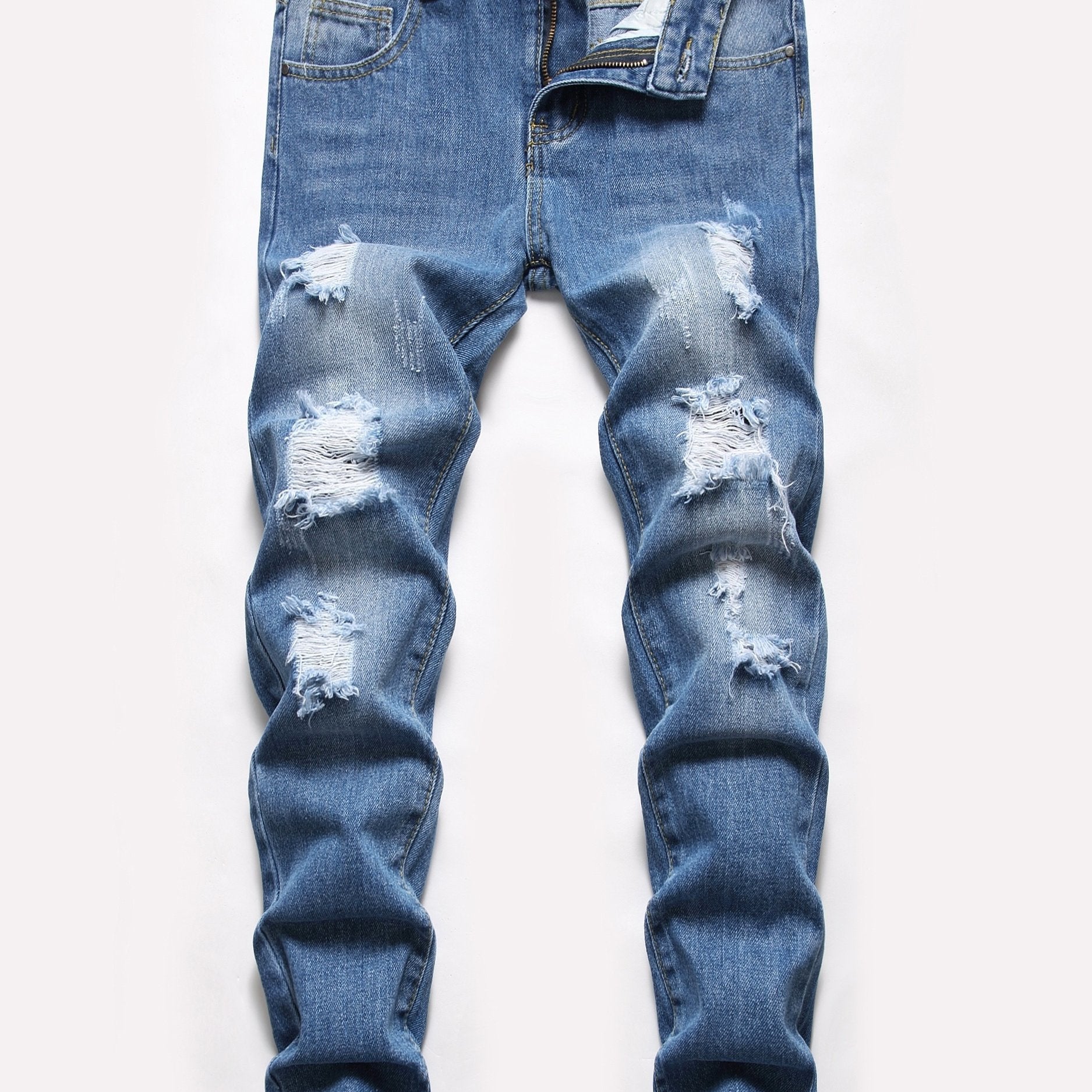 Boys Ripped Jeans Denim Pants