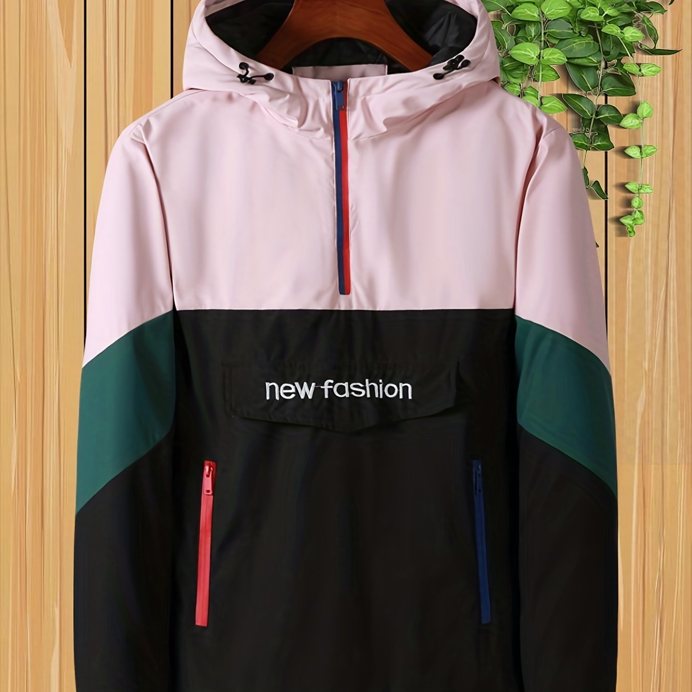 Men's Windproof Hoodie Big Pocket Pullover Hoodie