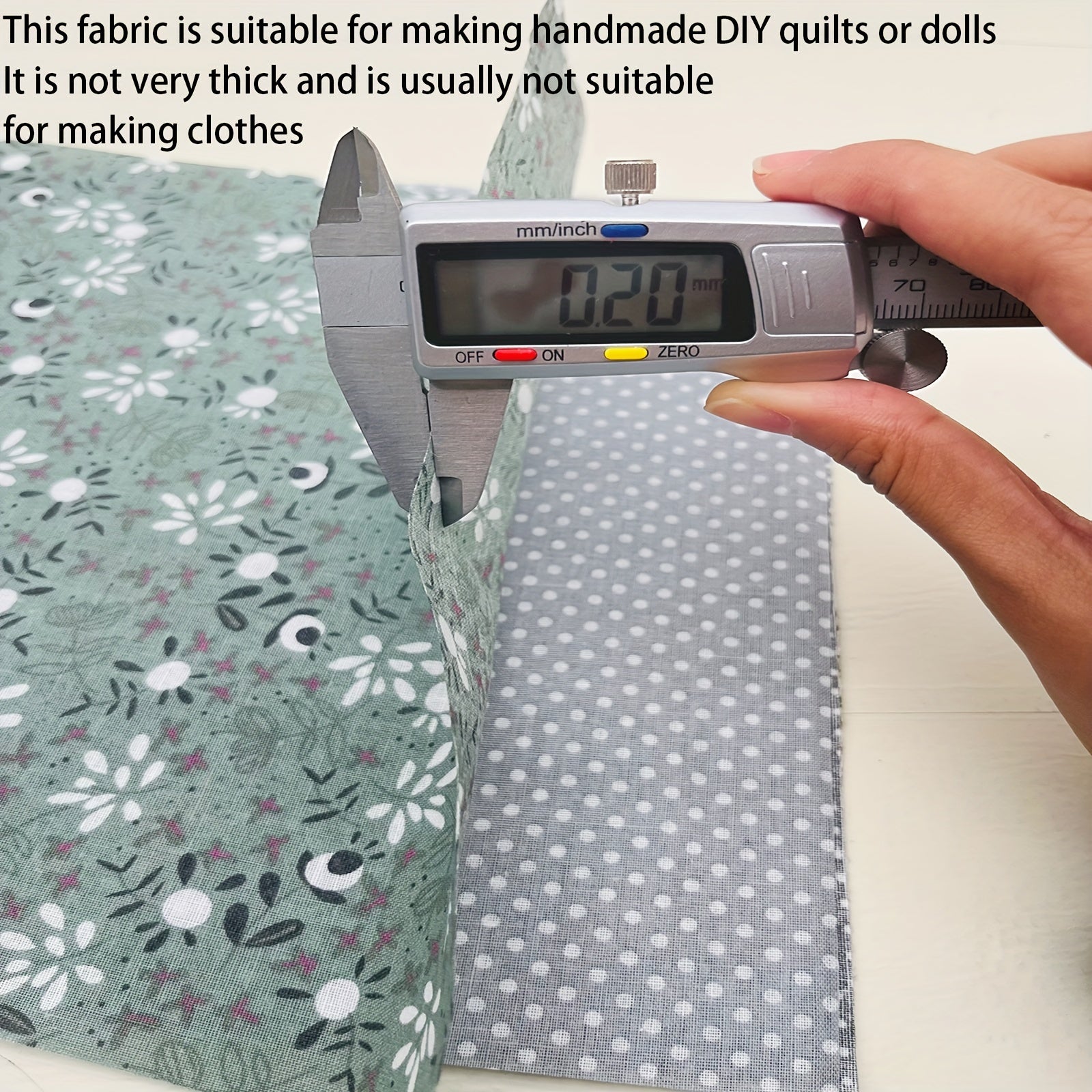 7pcs 24 89 24 Gray Fabric Square Printing Process Quilted Fabric