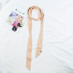 Long Ribbon Scarf Classic Skinny Chiffon Neckerchief Twilly Scarf For Women
