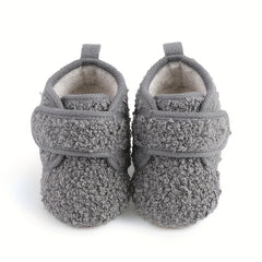 Warm Fleece Baby Girls Sneakers Lightweight Non Slip Shoes Indoor Outdoor
