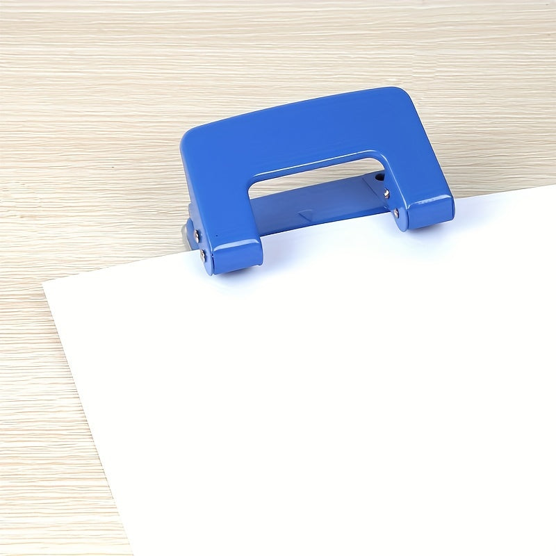 Small Metal Double Hole Punch for Office Loose leaf Binding
