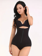 Zipper Shaping Bodysuit Tummy Control Butt Lifting Body Shaper