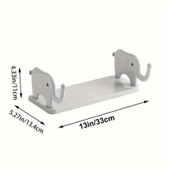 Gray Elephant Storage Rack for Kitchen and Bathroom