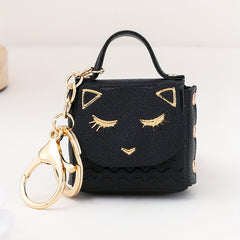 Kitten Coin Purse Keychain For Girls