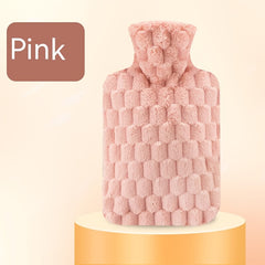 Plush Cloth Cover Hot Water Bag Large Capacity Hand Warmer