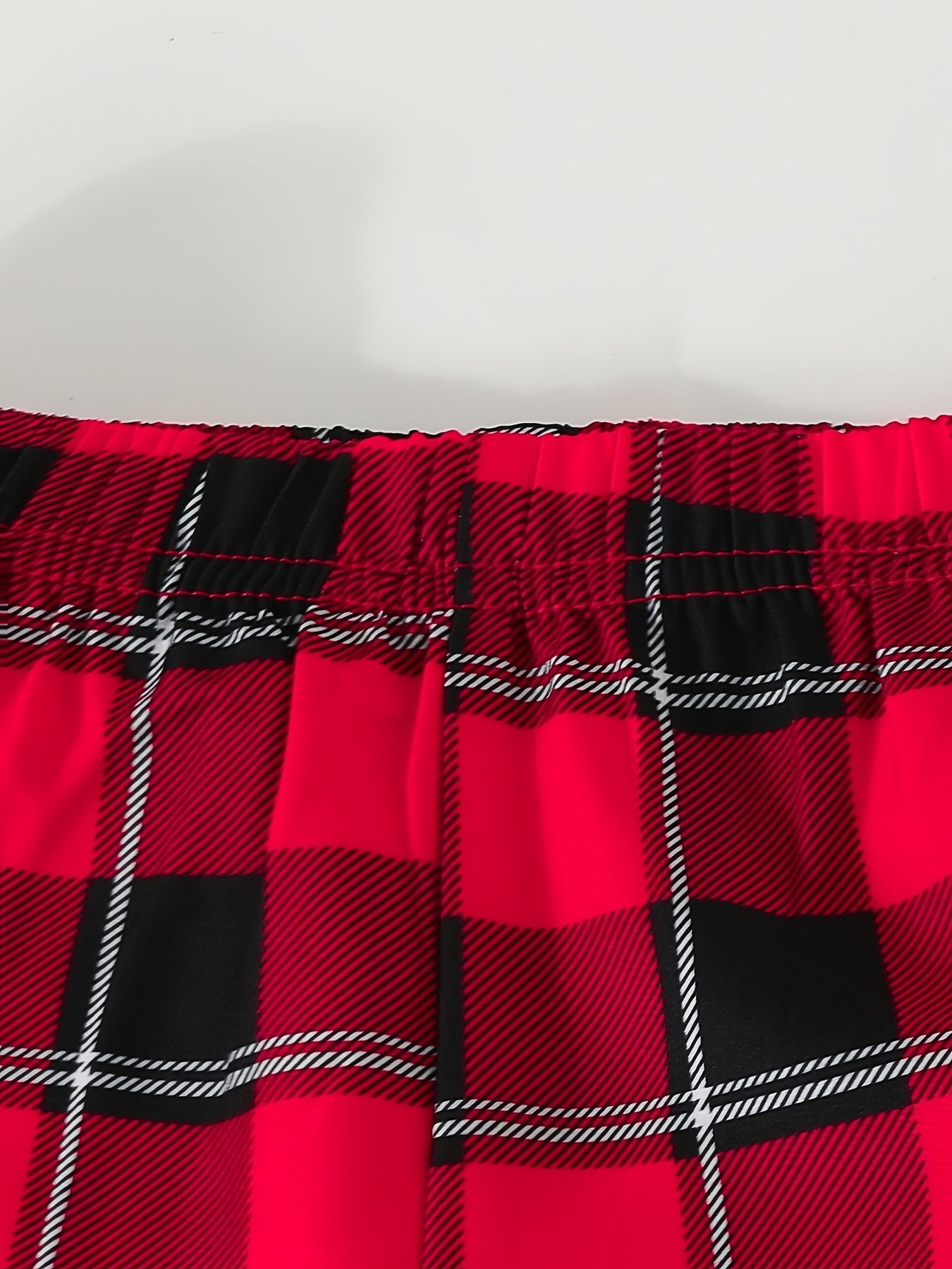 Girls Plaid Elastic Waist Soft Shorts for Summer