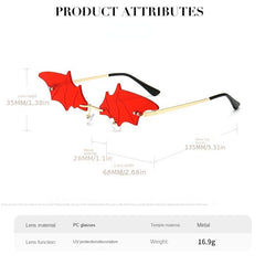 Men's Sunglasses Bat Flame Street Style Glasses