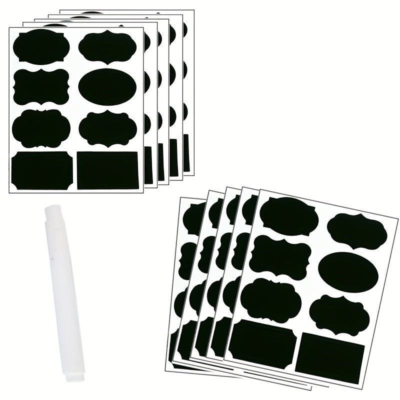 120pcs Erasable Blackboard Stickers Self Adhesive Waterproof Labels