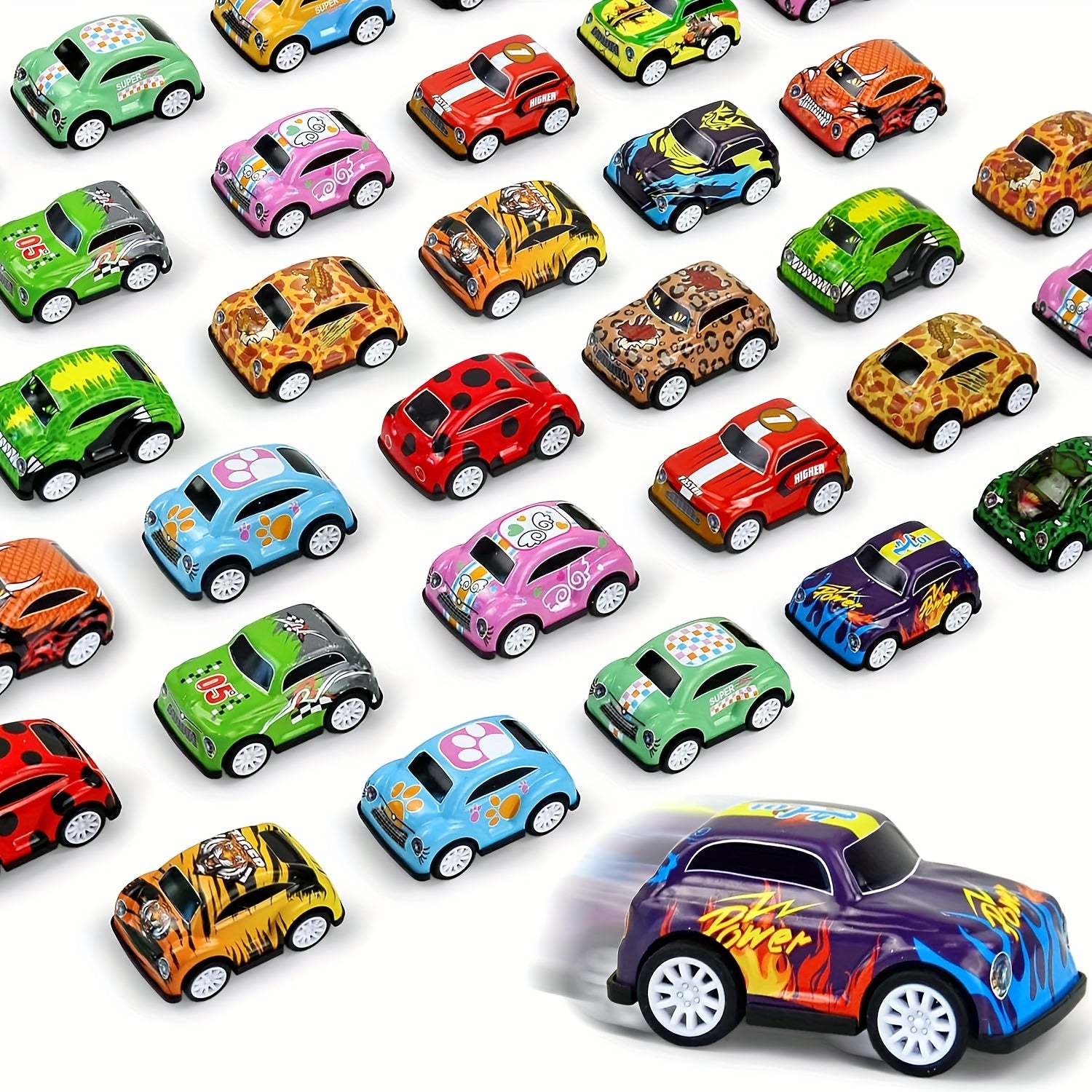 20pcs Pull Back Toy Cars Party Favors Mini Die Cast Race Cars Bulk Gift