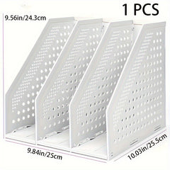 Vertical File Frame Desktop File Rack Office Storage Organizer