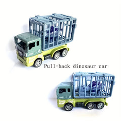 Alloy Pull back Dinosaur Car Toy Simulation Car Model Engineering Car