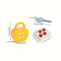 Educational Alphabet Lock Game Colorful Matching Toy Develops Math & Word Cog