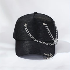 Unisex Chain Tassel Baseball Cap Hip Hop Glitter Sun Hat