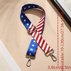 Adjustable Strap American Flag Shoulder Bag