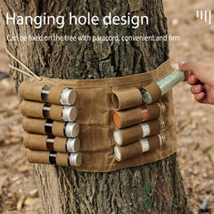 Portable Spice Bag with 9 Spice Cans for Outdoor Camping