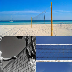 Sports Replacement Volleyball Net Weather Resistant High Strength Cable 9.5m