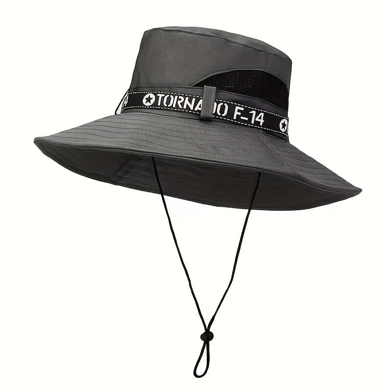 Men's Big Brim Sunscreen Hat Foldable for Outdoor Activities