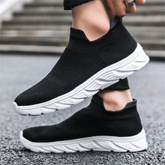 Men's Slip On Casual Shoes Breathable Shock Absorbing Travel Jogging