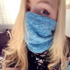 Meromibe Windproof Fleece Neck Warmer Thermal Scarf Ski Half Face Mask