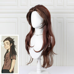 Long Brown Heat Resistant Cosplay Costume Wig
