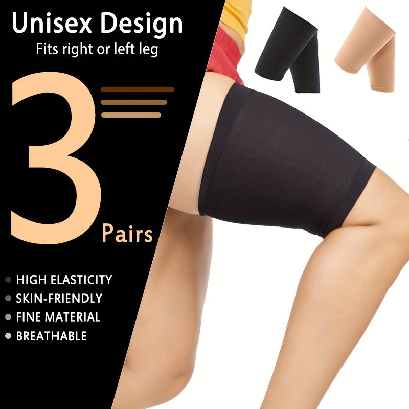 Breathable Thigh Compression Sleeves for Running Cycling Fitness