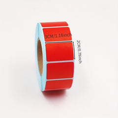 1200 High Colored Thermal Sticker Labels 30mm 20mm Self adhesive