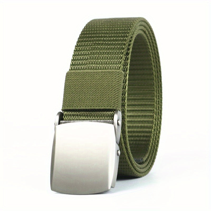 Men's Casual Buckle Student Military Training Belt