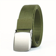 Men's Casual Buckle Student Military Training Belt