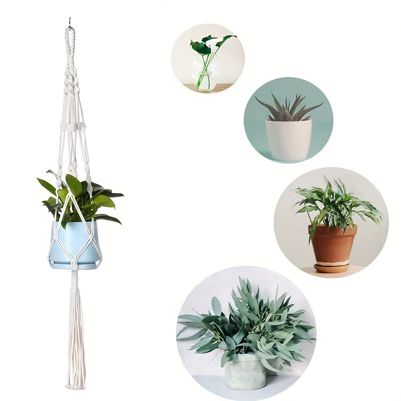 2pcs Macrame Plant Hanger Indoor Hanging Planter Basket