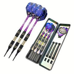 3pcs Soft Tip Darts Set 218g pc with Storage Box & 36pcs Replaceable Tips