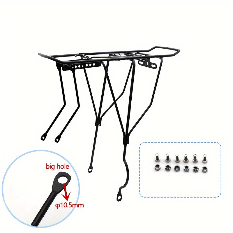 Universal Steel Bicycle Rear Rack Luggage Rack Bike Seatpost Bag Rack