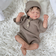 Adorable 19" Reborn Doll with Realistic Hair & Hand Painted Details