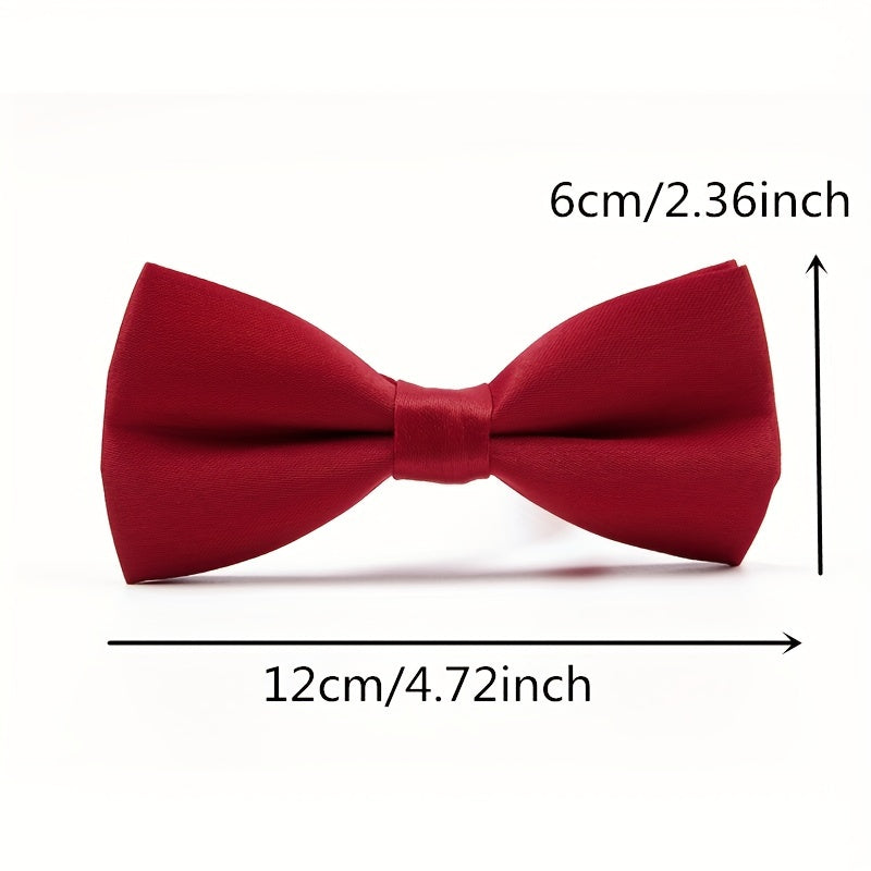 Men's Business Solid Bow Tie Wedding Banquet