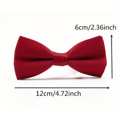 Men's Business Solid Bow Tie Wedding Banquet