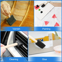 24pcs Foam Brush Set for Painting, Staining, Varnishes, DIY Craft