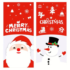 50pcs Christmas Candy Bag Santa Gift Packaging Bag Christmas Decoration